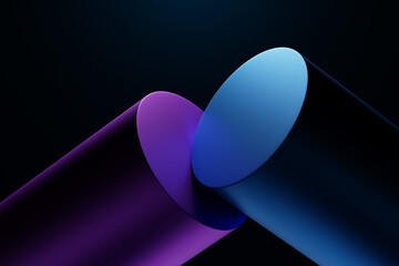 Abstract 3d rendering of a modern geometric background. Minimalistic design for poster, cover, branding, banner, placard.