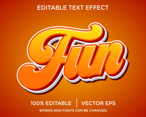 Wall Mural - fun text effect, editable text style