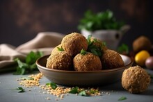  A Bowl Filled With Some Kind Of Food On Top Of A Table.  Generative Ai