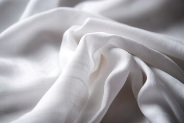  a close up of a white fabric with a white background.  generative ai