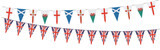 Fototapeta Londyn - Garlands with various pennants from United Kingdom 