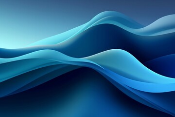 Wall Mural - a beautiful abstract vibrant wallpaper in gray and blue. simple, smooth gradients. generative ai