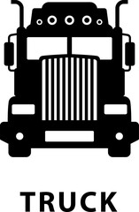 Wall Mural - truck icon. Isolated Vector Illustration.