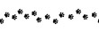 © Aleksandra - Border with dog or cat footprints. Paw prints. Silhouette. Vector