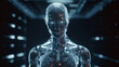 © Grafigator - Technology robot artificial intelligence background created with generative ai