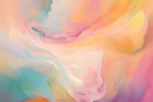Abstract Soft Pastel Color Backgroud . AI Generative
