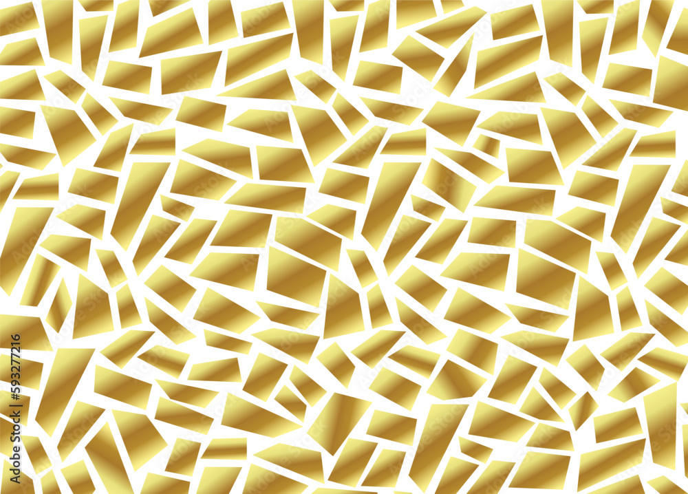 Gold abstract mosaic seamless pattern. Vector background gold gradient ...