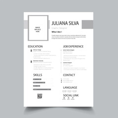  Professional Resume cv Layout template
