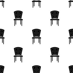 Canvas Print - Chair Icon Seamless Pattern M_2010001