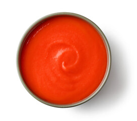 Wall Mural - bowl of red tomato sauce ketchup