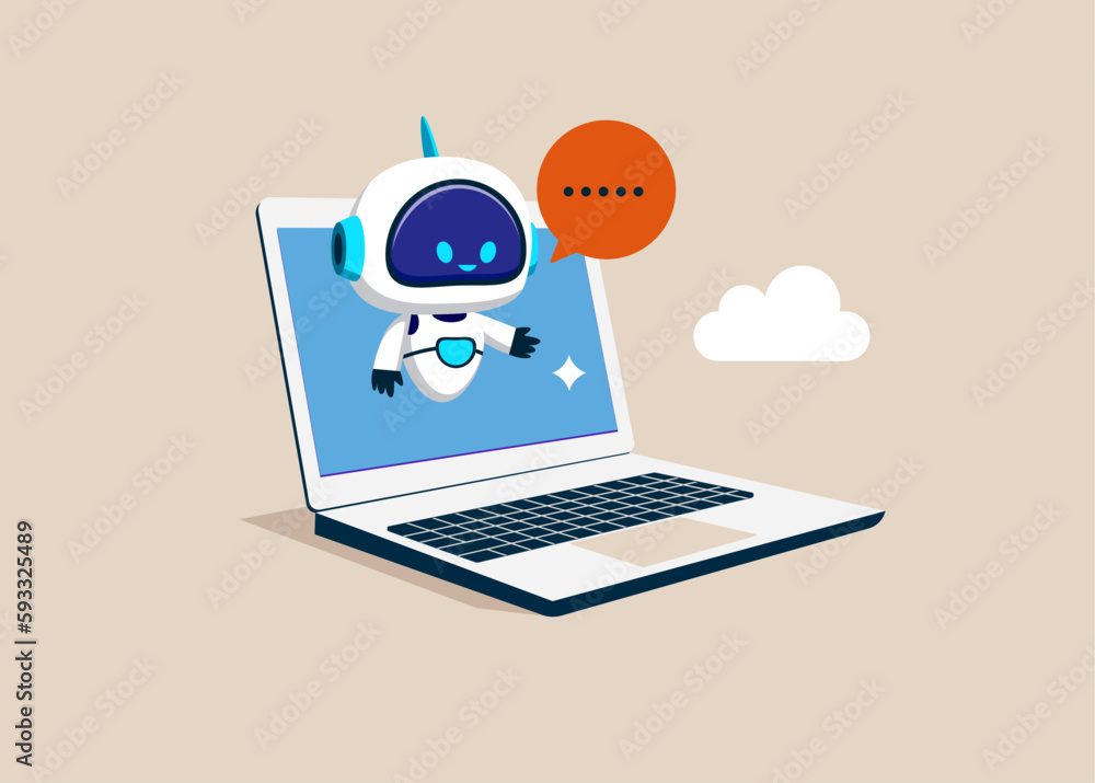 Artificial Intelligence Robot Assistant Online Customer Support