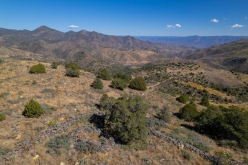 Poster - Dry landscape of mountains and High Desert on a sunny day