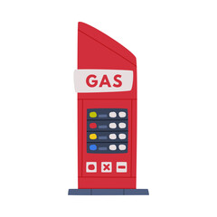 Wall Mural - Gas Station Stand Board with Fuel Price Vector Illustration