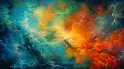 Poster - Cosmic space and stars, cosmic abstract background. generative ai.