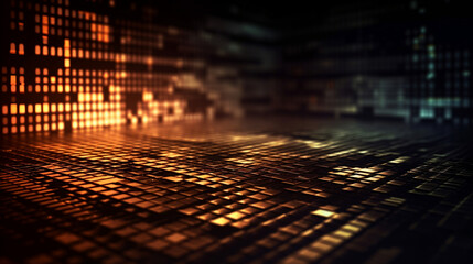 Programming source code abstract background, Generative Ai