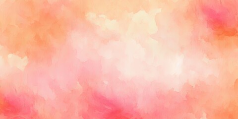 Wall Mural - Abstract pink watercolor background. Paint splash splatter colorful blend wallpaper. Peach and rose.