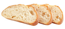 Ciabatta Bread Isolated On White Background, Full Depth Of Field