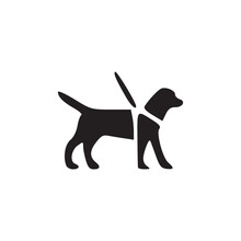 Black Dog Icon Design Template