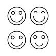 © OLIVEIA - smile icon vector illustration. smile emoticon icon. feedback sign and symbol