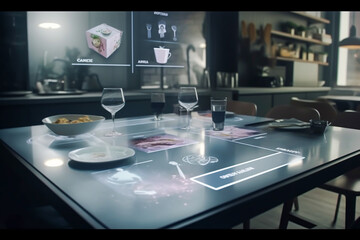 smart restaurant using augmented reality, generative ai