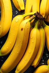 Wall Mural - Fresh banana background, ai