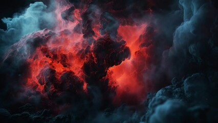 Wall Mural - space and glowing nebula background. motion.