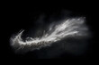 © Riz - Abstract design of white powder snow cloud explosion on dark background. Generative AI