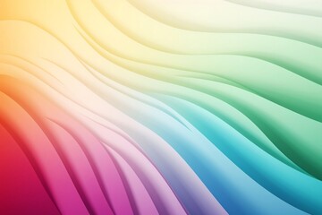 Wall Mural - a rainbow gradient with white hues on a light pastel background. generative ai