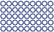 © AuntieCW - pattern with snowflakes blue and red flower pattern on white background as seamless repeat style replete image design for fabric printing