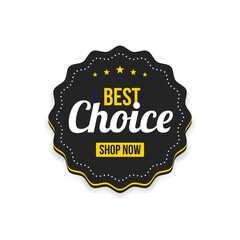 Wall Mural - Best Choice Label Vector Illustration