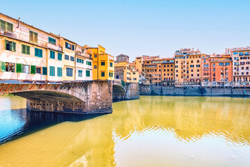 Poster - Ponte Vecchio bridge in Florence, Italy