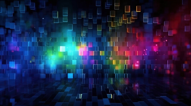 A Multicolored abstract background. AI Generative