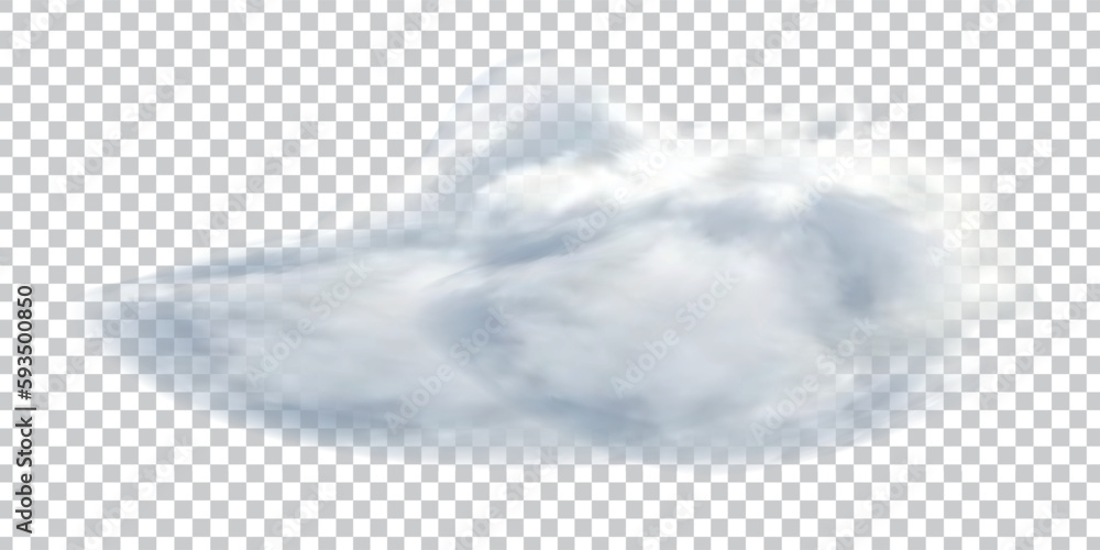 Realistic isolated cloud on transparent background. Vector set of ...