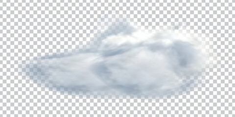 Wall Mural - realistic isolated cloud on transparent background. vector set of realistic isolated fluffy cloud. i