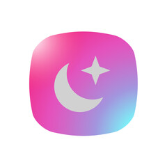 Sticker - Star & Moon - Pictogram (icon) 