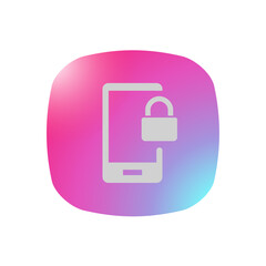 Poster - Locked Mobile - Pictogram (icon) 