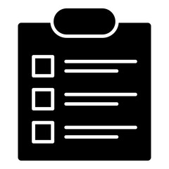 Canvas Print - list notepad icon