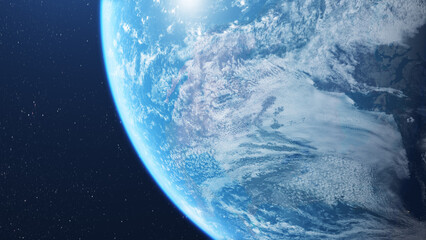 Wall Mural - beautiful planet earth seen from space