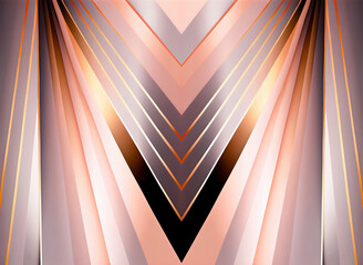 Aufkleber - abstract background with stripes and lines in pastel colors, geometric pattern, ai generation