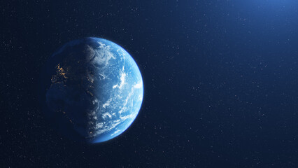 Wall Mural - beautiful planet earth seen from outer space