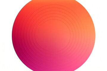 Wall Mural - a pink and orange two tone gradient circle. generative AI