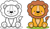 Fototapeta Pokój dzieciecy - Cute wild animals vector for children
