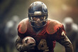 © MiraCle72 - American football player holdng a ball, created with generative AI
