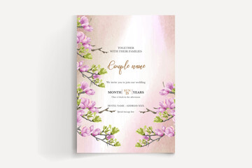 Wall Mural - Shower bridal wedding invitation templates