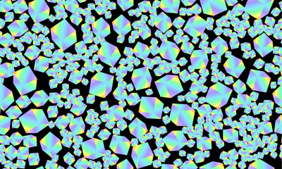 Leinwandbilder - Abstract seamless geometric pattern. Horizontal vector image.