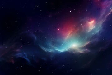 Wall Mural - space galaxy background with cosmic nebula and galaxies. generative ai