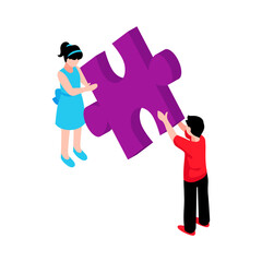 Wall Mural - Autism Awareness Icon