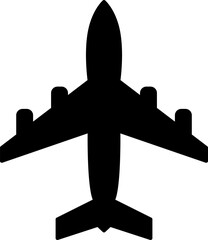 Poster - icon of an airplane vector