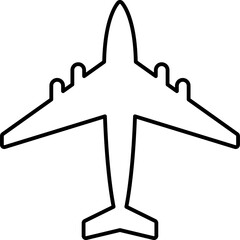 Poster - icon of an airplane vector