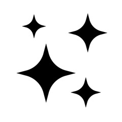 Wall Mural - shine icon, clean star icon.